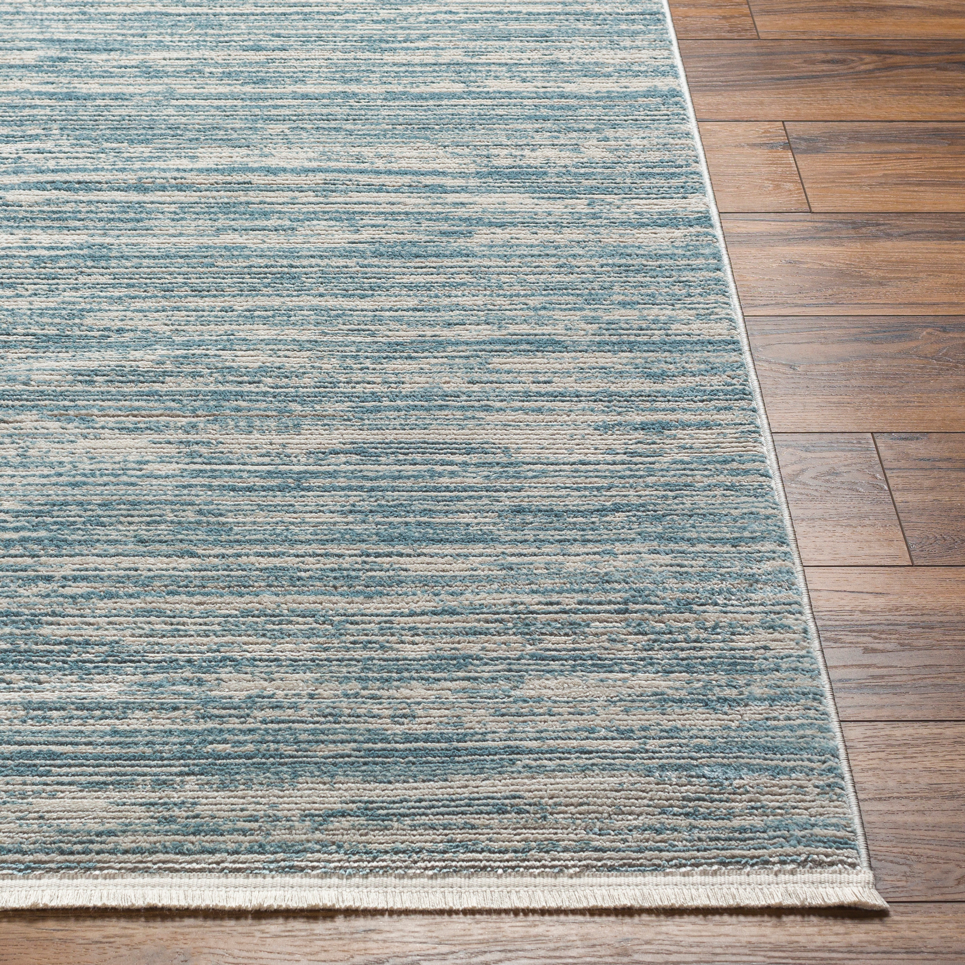 Masha Gray Indoor 9'2" x 12' Machine Woven Rug - Image 1