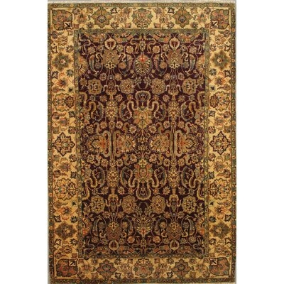 Agra Oriental Hand-Knotted Lambs Wool Area Rug - Image 0