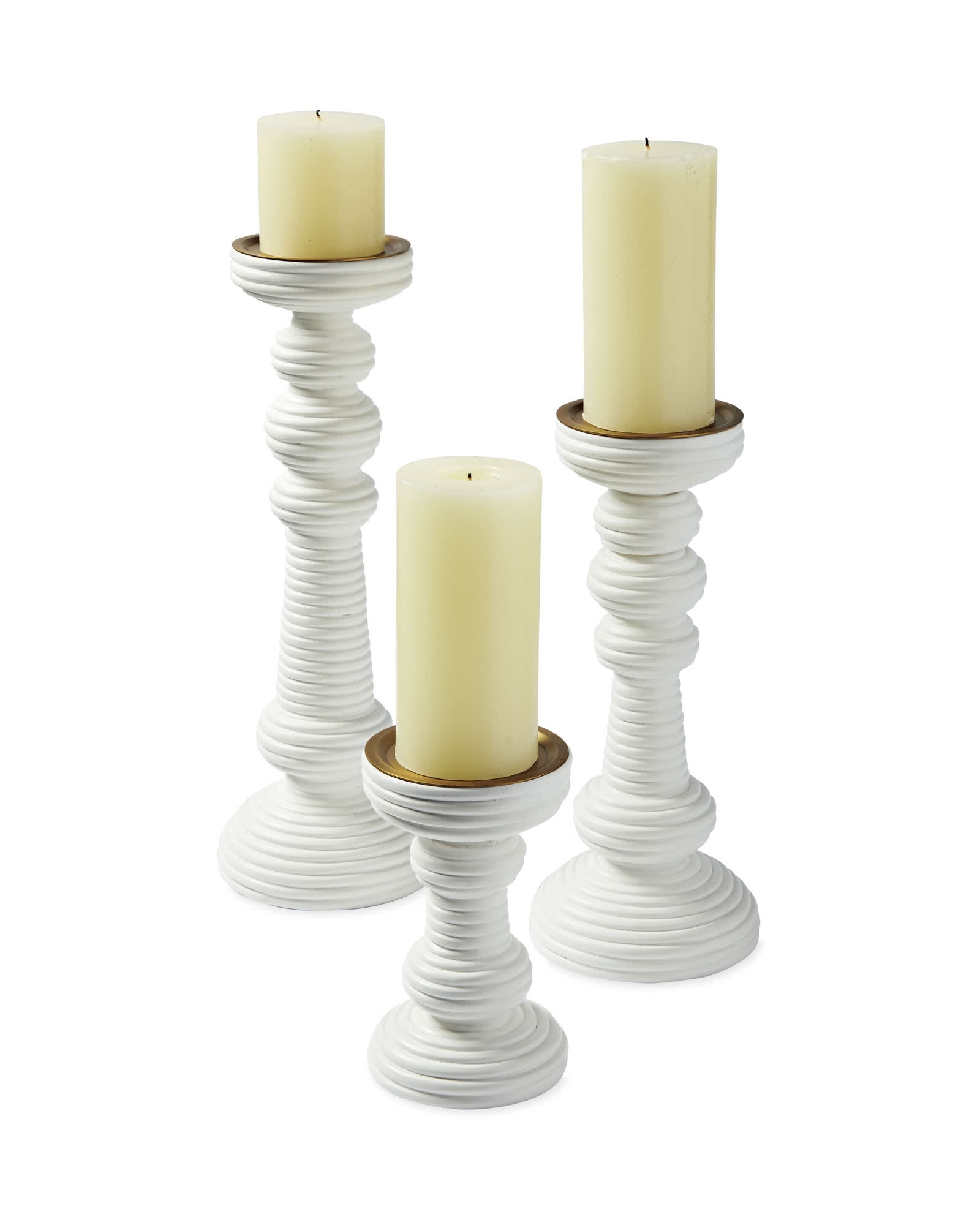 Carmel Rattan Candlestick - Image 0