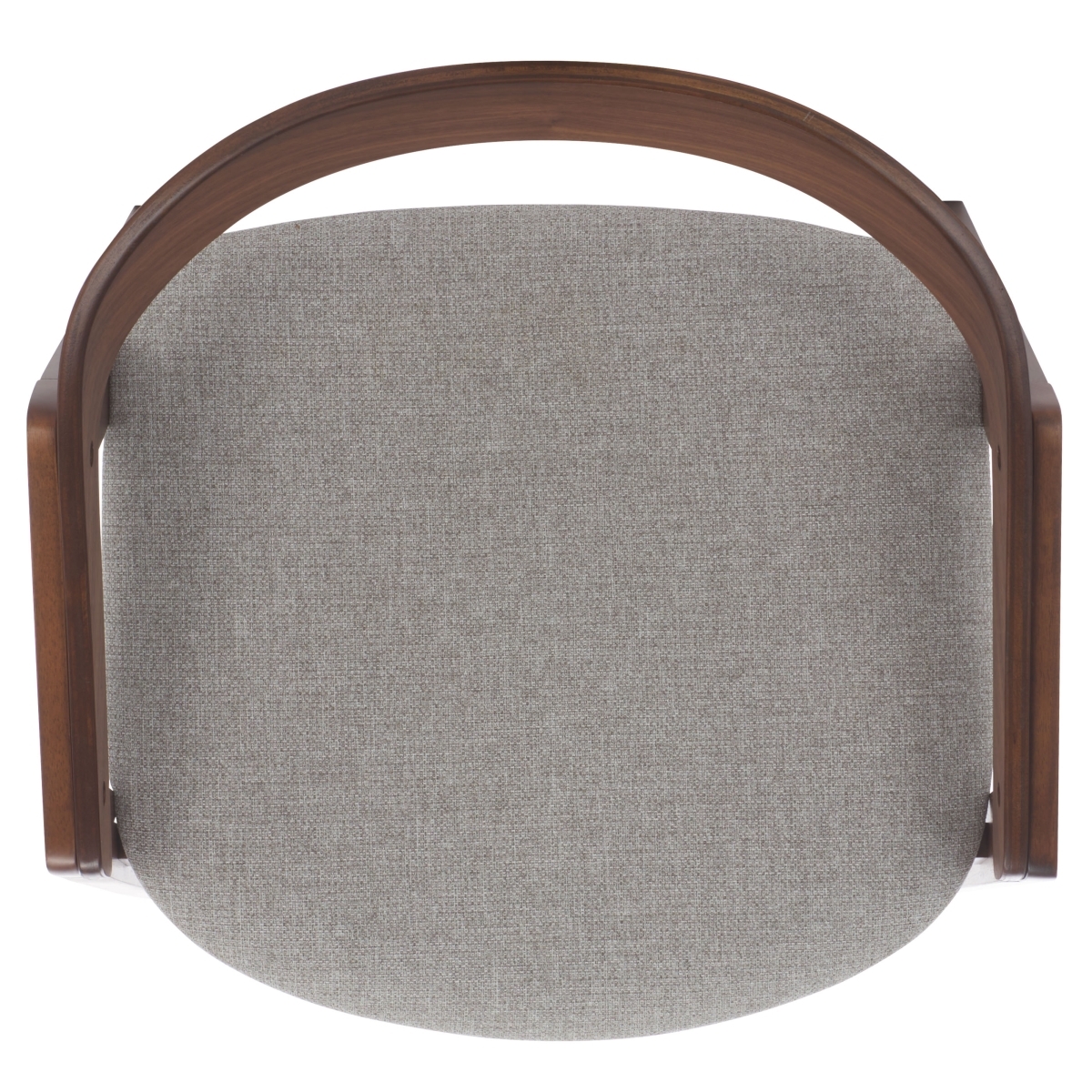 Hildabryna Wood Dining Chair - Walnut / Light Grey - Image 5