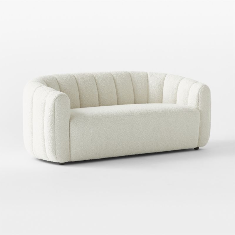 Fitz 72.5" Loveseat Bloce Cream - Image 5