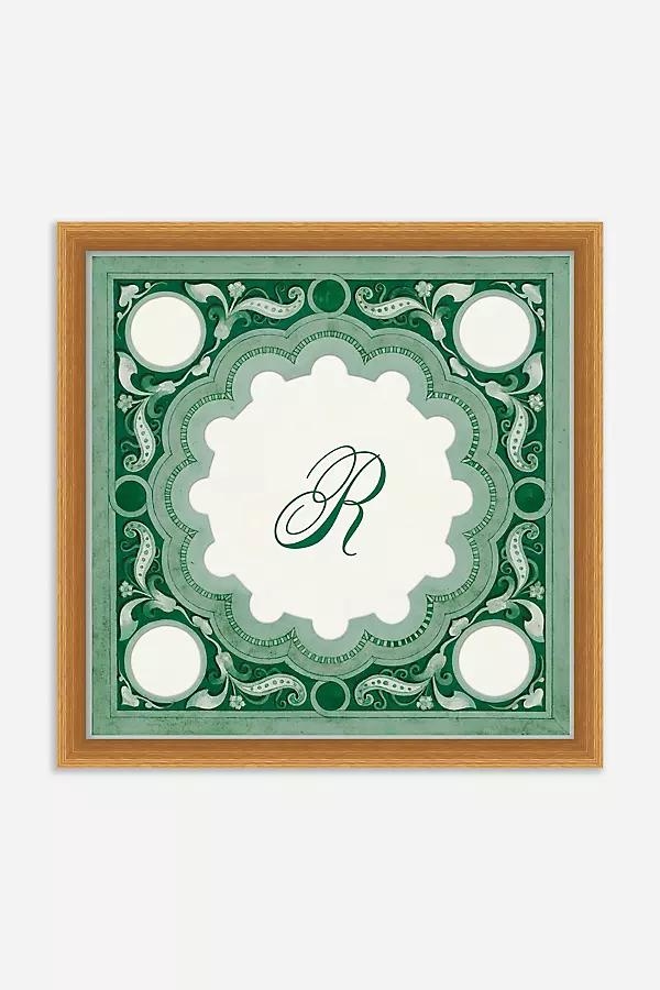 Ornamental Script Monogram Wall Art - Image 0