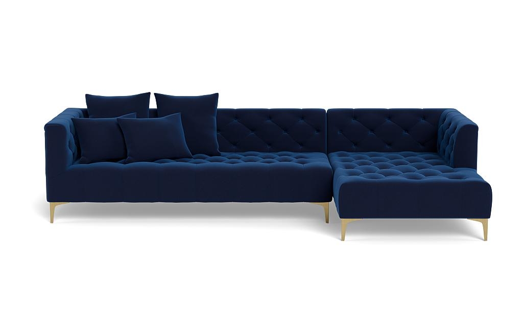 Ms. Chesterfield Sectional Sofa with Right Chaise by Apartment Therapy - Image 0