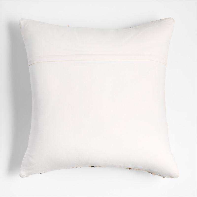 Bozeman Wool Blend 23x23 Arctic Ivory Throw Pillow Cover - Image 4
