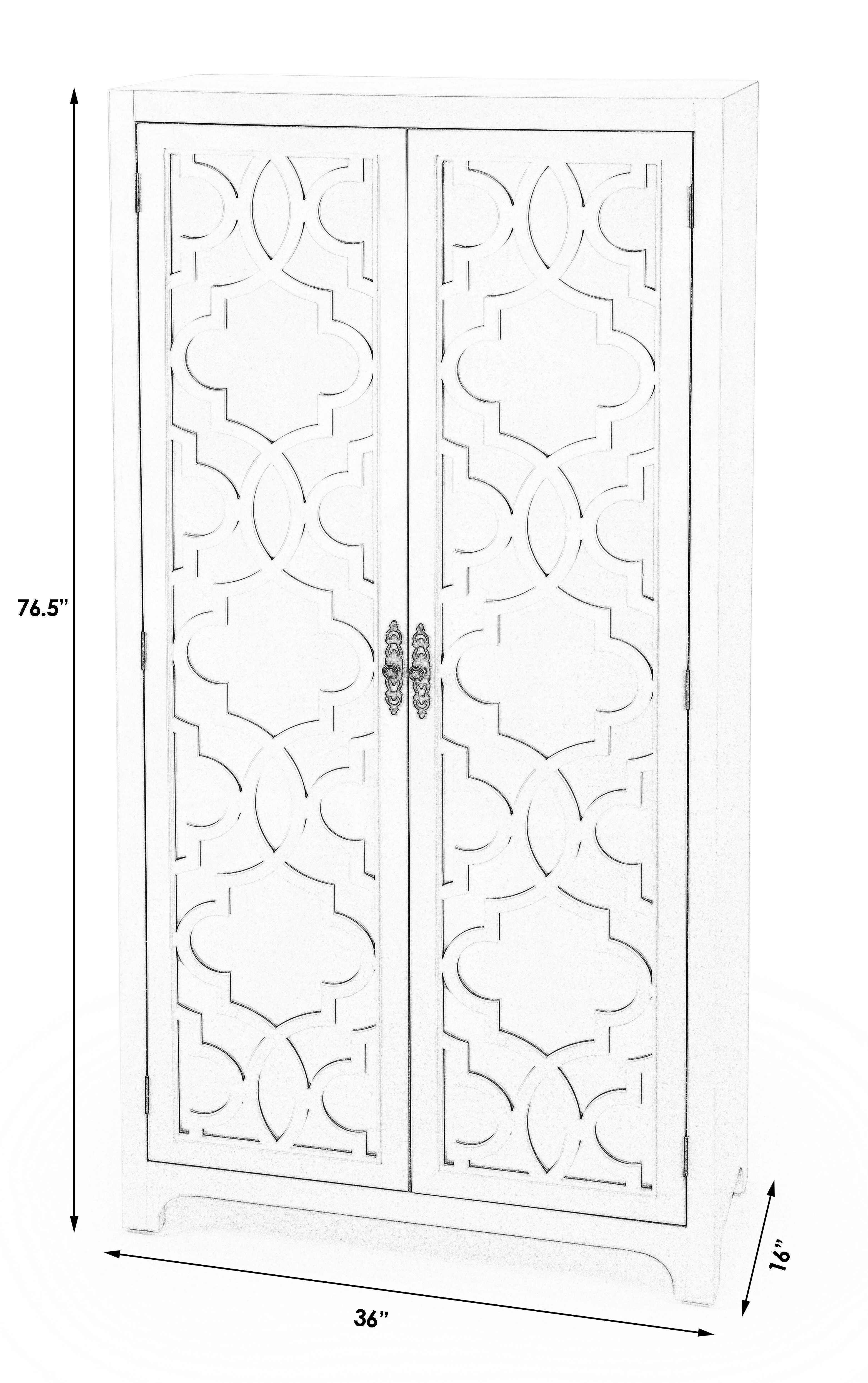Morjanna White Armoire - Image 1