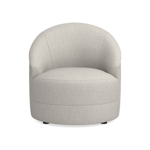 Capri Occasional Chair, Standard Cushion, Perennials Performance Melange Weave, Oyster - Image 0