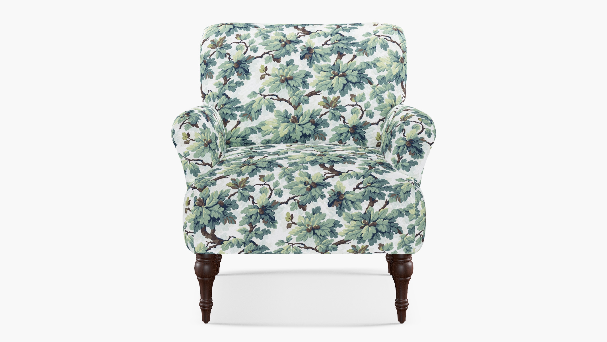 Traditional Accent Chair, Sage Woodland - Image 0