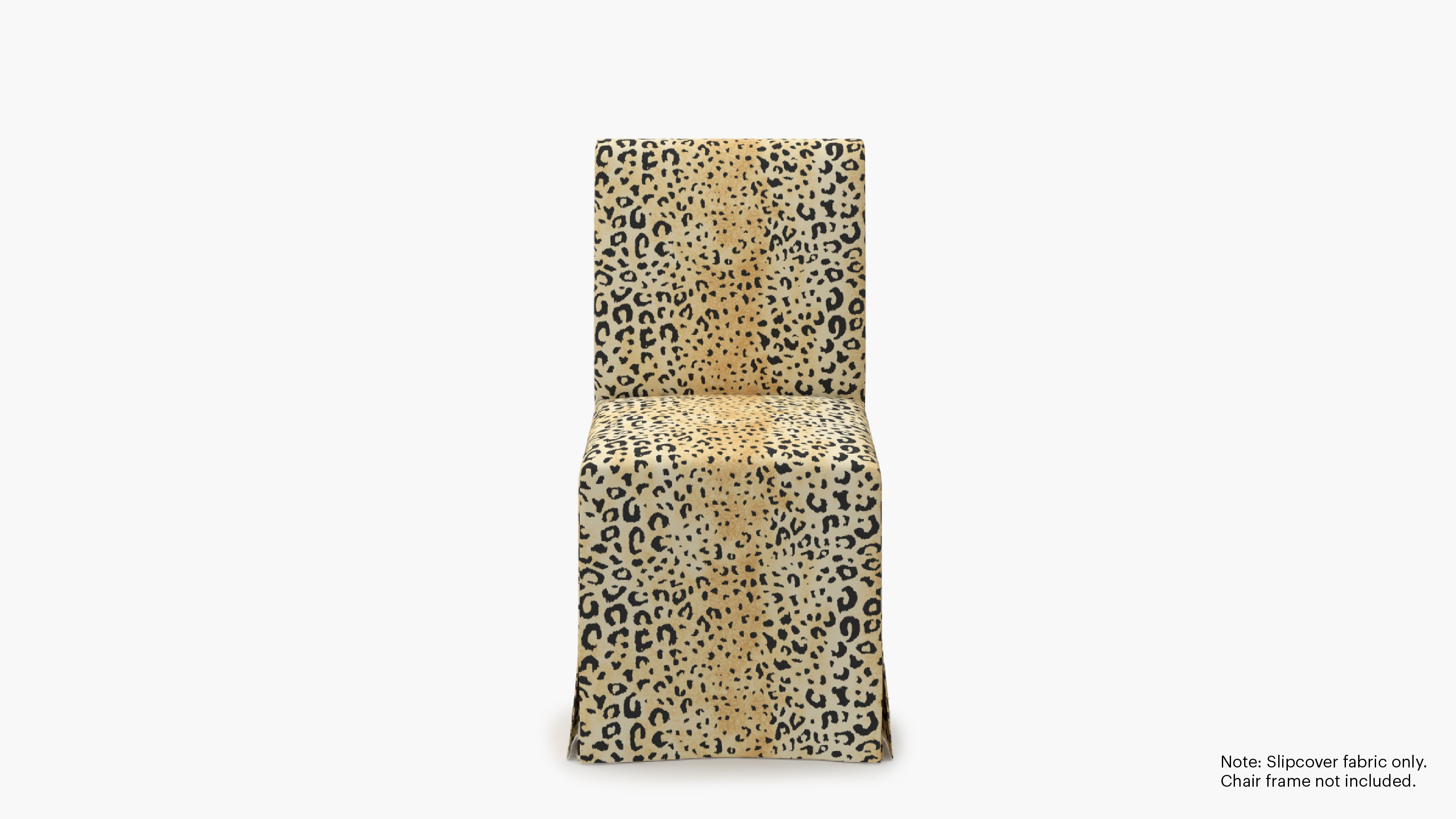 Slipcovered Signature Dining Chair - Cover Only, Leopard - Image 0