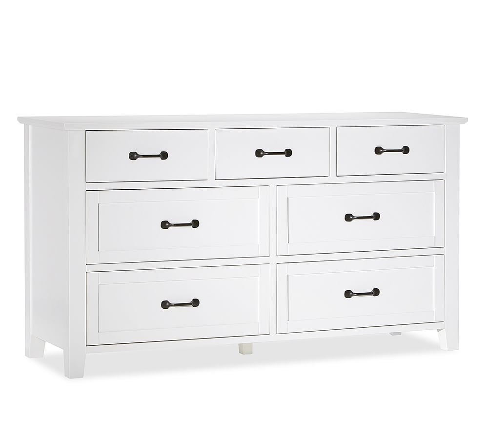 Stratton 7-Drawer Wide Dresser, Pure White - Image 0