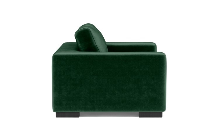 Henry Accent Chair with Green Malachite Fabric and Matte Black legs - Image 2