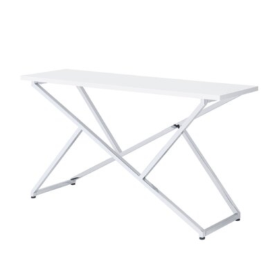 Kimila White Metal Sofa Table - Image 0