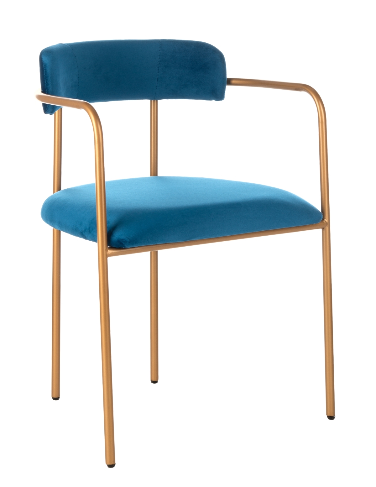 Camille Side Chair - Navy / Gold - Safavieh - Image 4