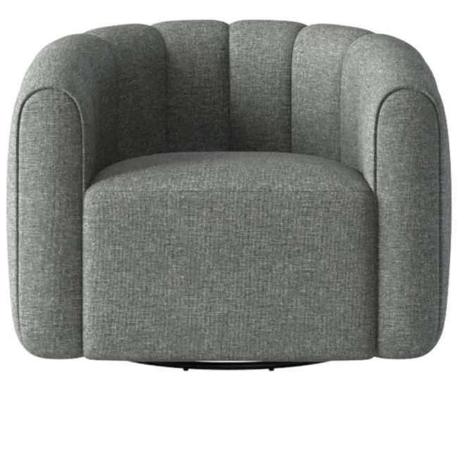 Fitz Hatch Charcoal Swivel Chair - Image 0