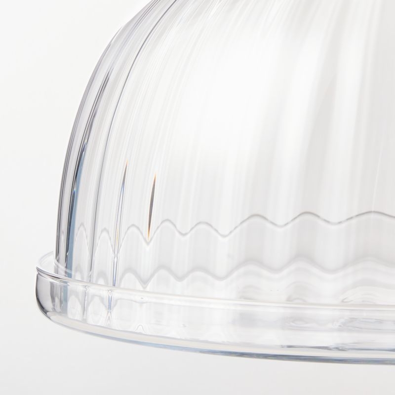 Zofia Fluted Glass Cake Stand - Image 2