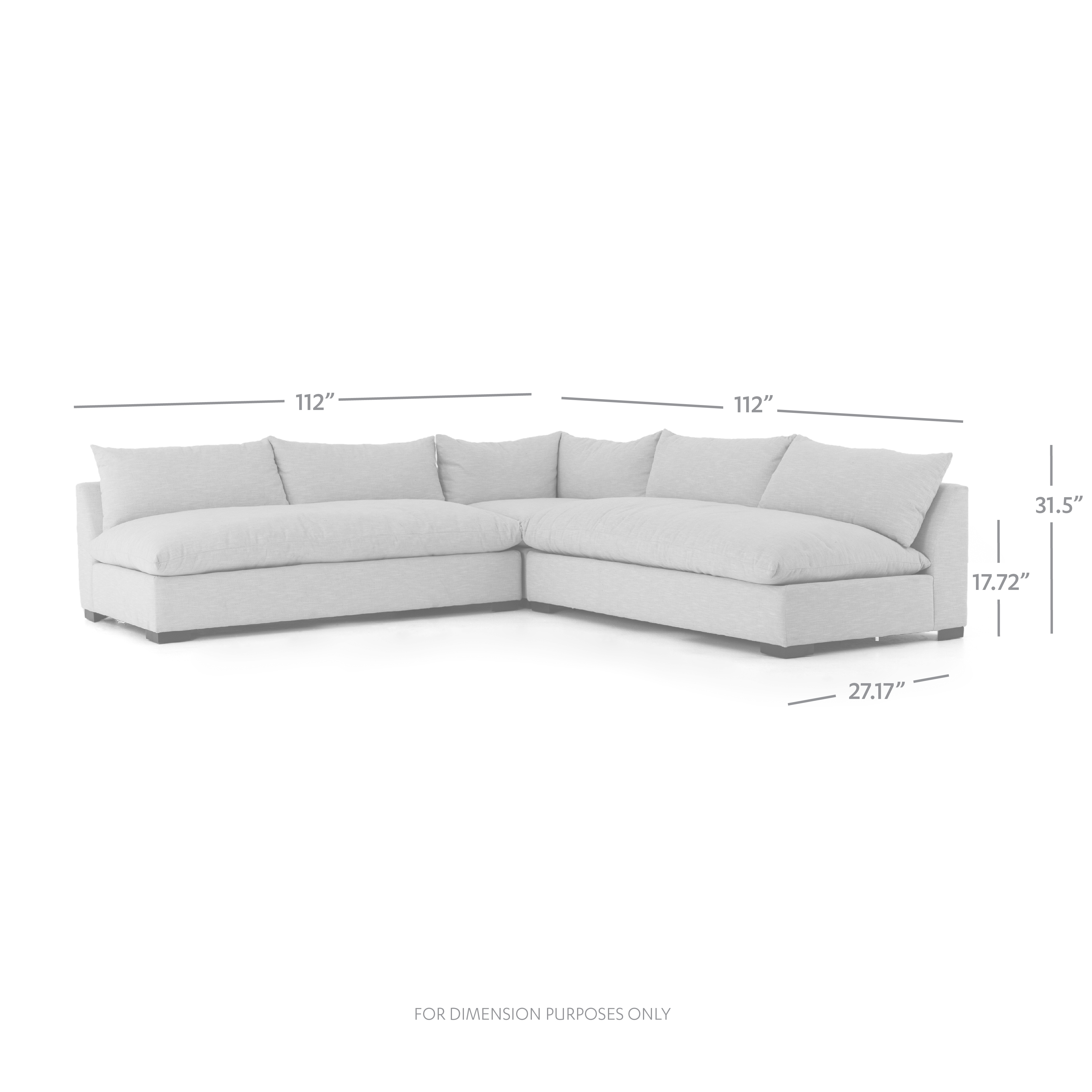 Grant 3-Pc Sectional-Ashby Oatmeal - Image 2
