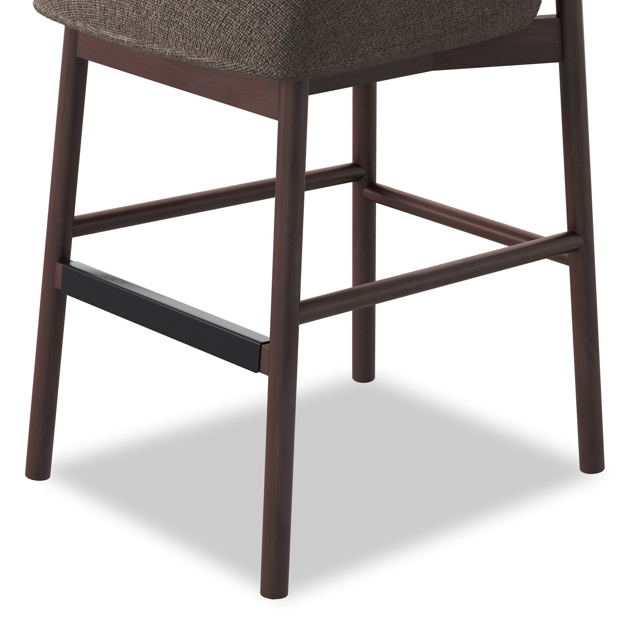 Sora Armless Bar + Counter Stool - Gibson Mink - Image 12