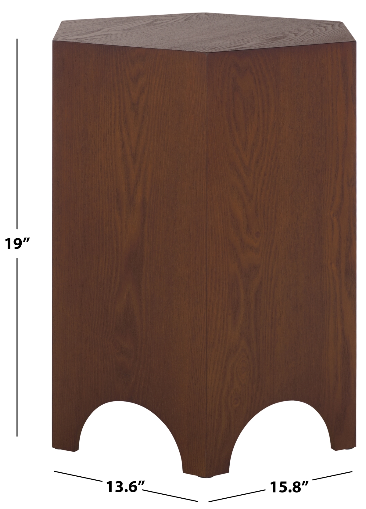 Barahan End Table - Walnut - Safavieh - Image 5