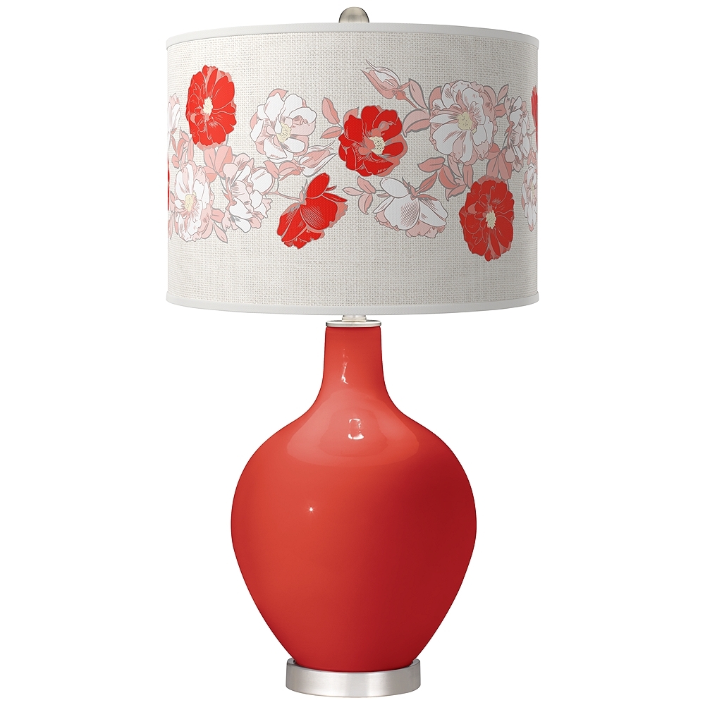 Cherry Tomato Rose Bouquet Ovo Table Lamp - Image 0