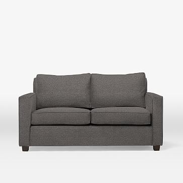 Henry Basic Sleeper Sofa, Twin, Chenille Tweed, Slate - Image 0