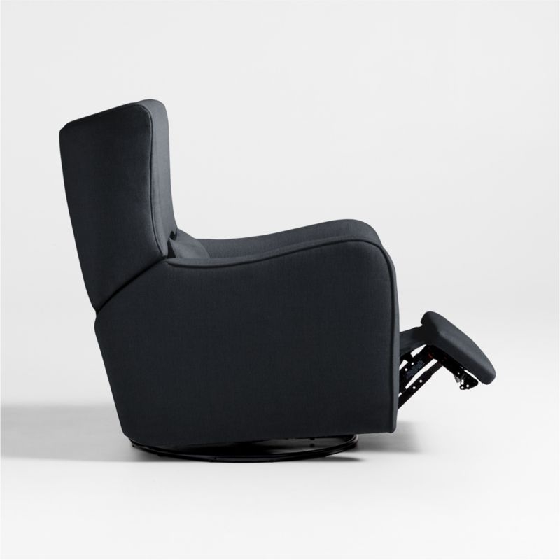 Aurora Midnight Blue Nursery Electronic Power Recliner with Nightlight - Image 4