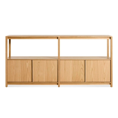 Open Plan Large Low Bookcase With Storage - Image 0