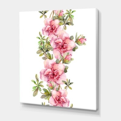 Bouquet Of Pink And Purple Flowers II - Farmhouse Canvas Wall Art Print PT35396 - Image 0
