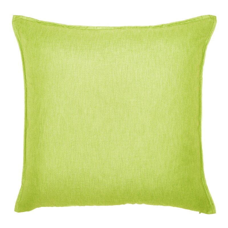 TOSS by Daniel Stuart Studio Feathers Throw Pillow Color: Kiwi - Image 0
