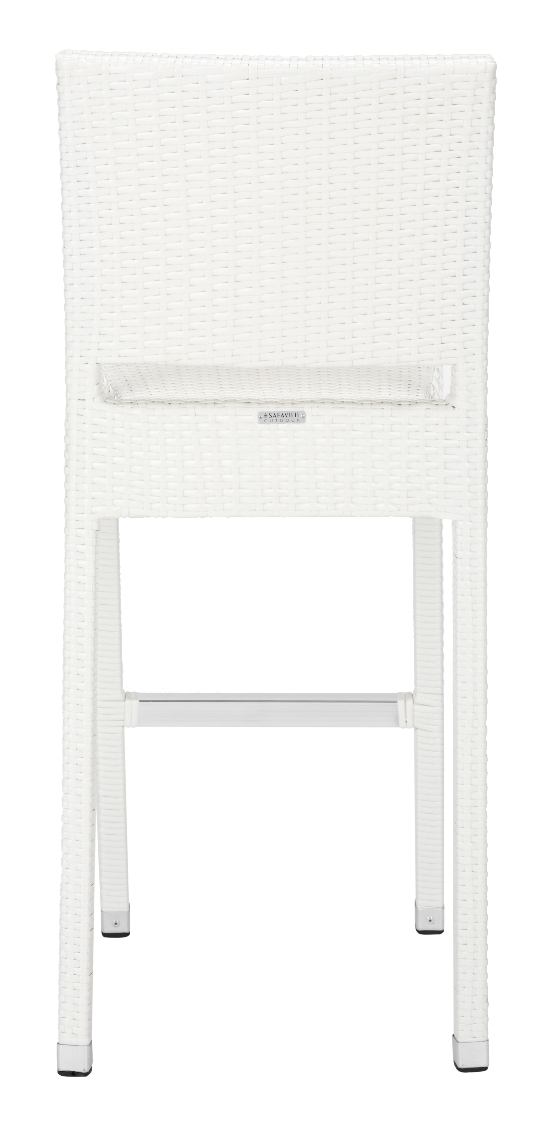 Bethel Indoor-Outdoor Bar Stool - White - Safavieh - Image 3