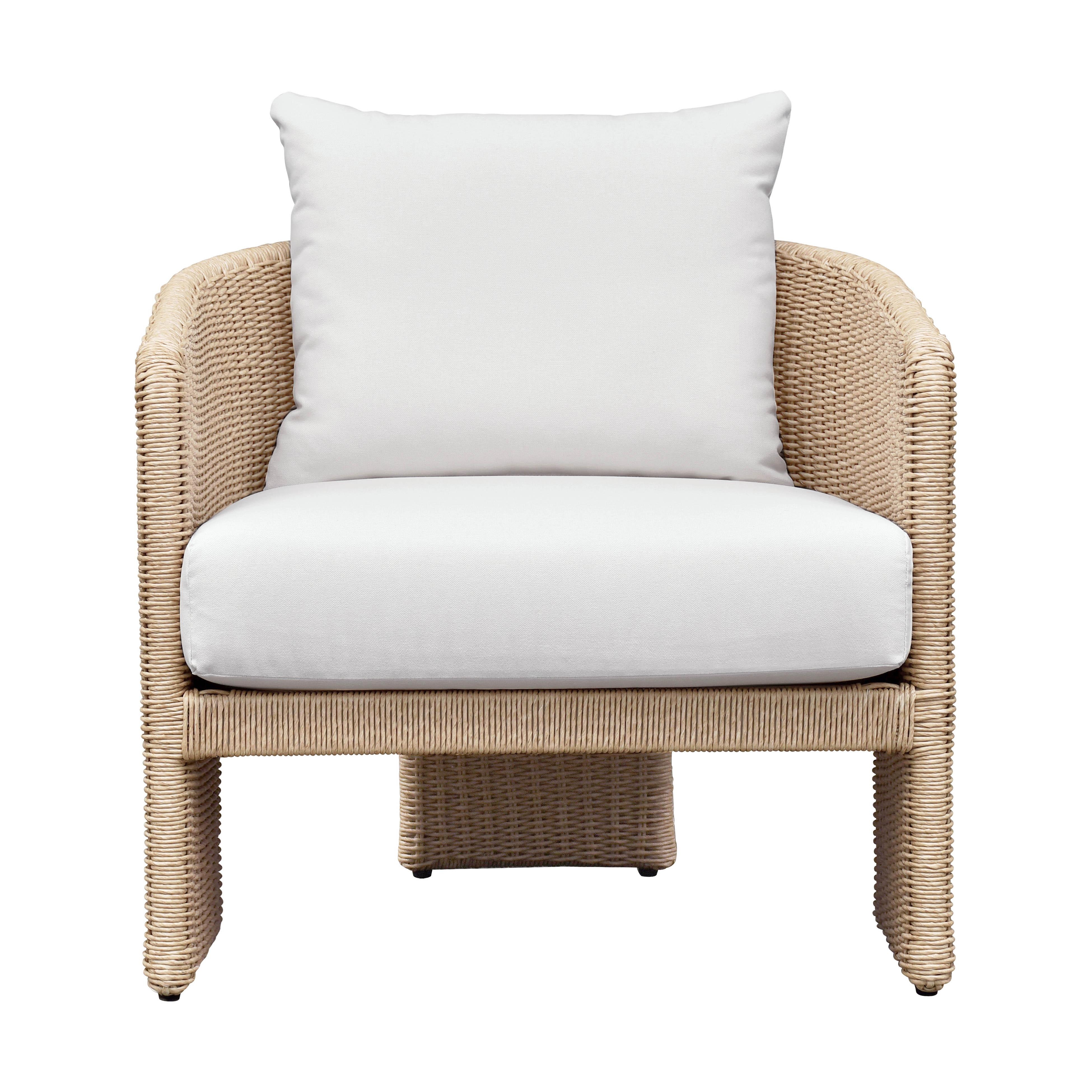 Alexa Cream Outdoor Armchair - Image 1