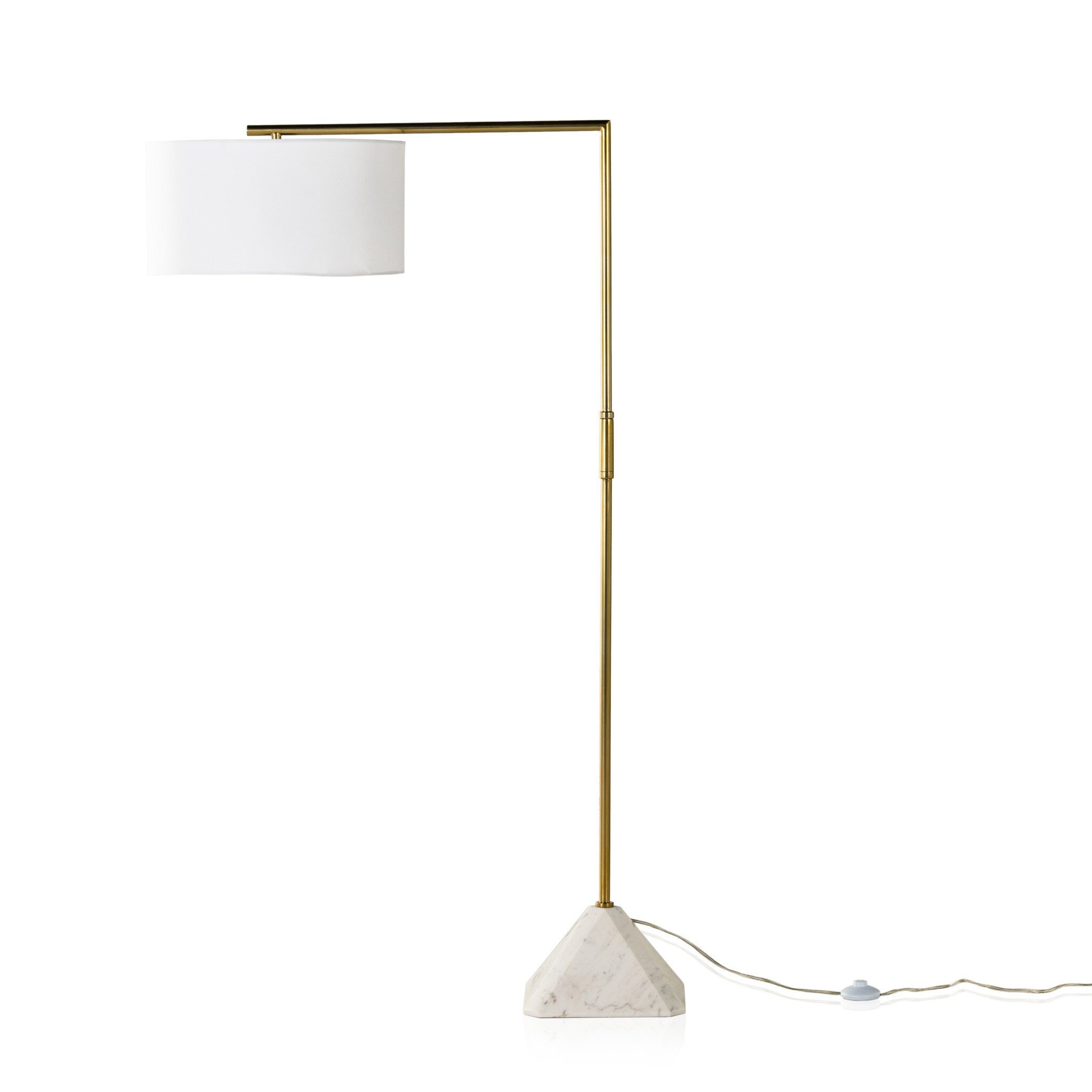Hartford Floor Lamp - White Marble - Image 5