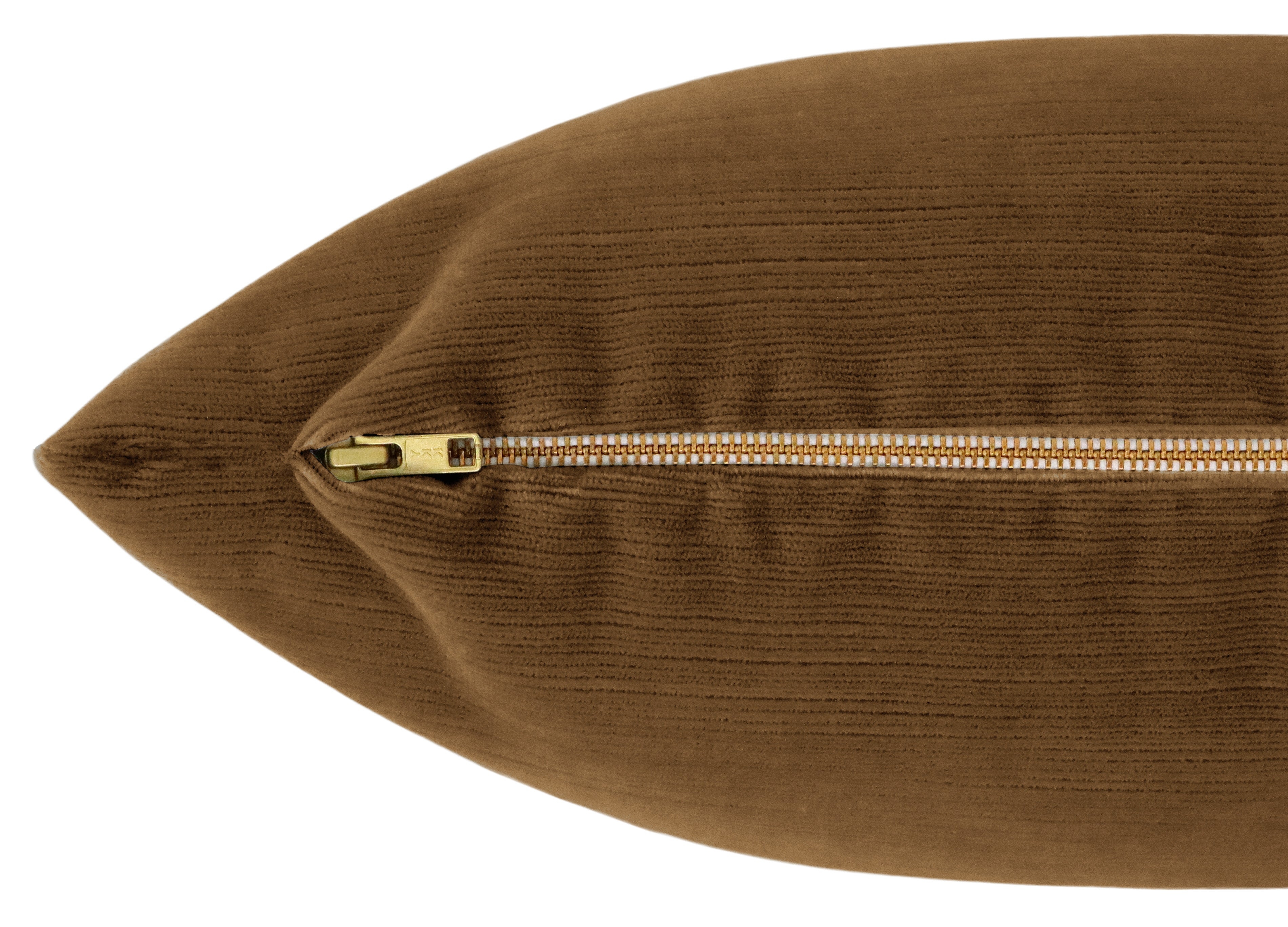 THE XL LUMBAR :: STRIE VELVET // CHESTNUT - 14" X 48" - Image 1