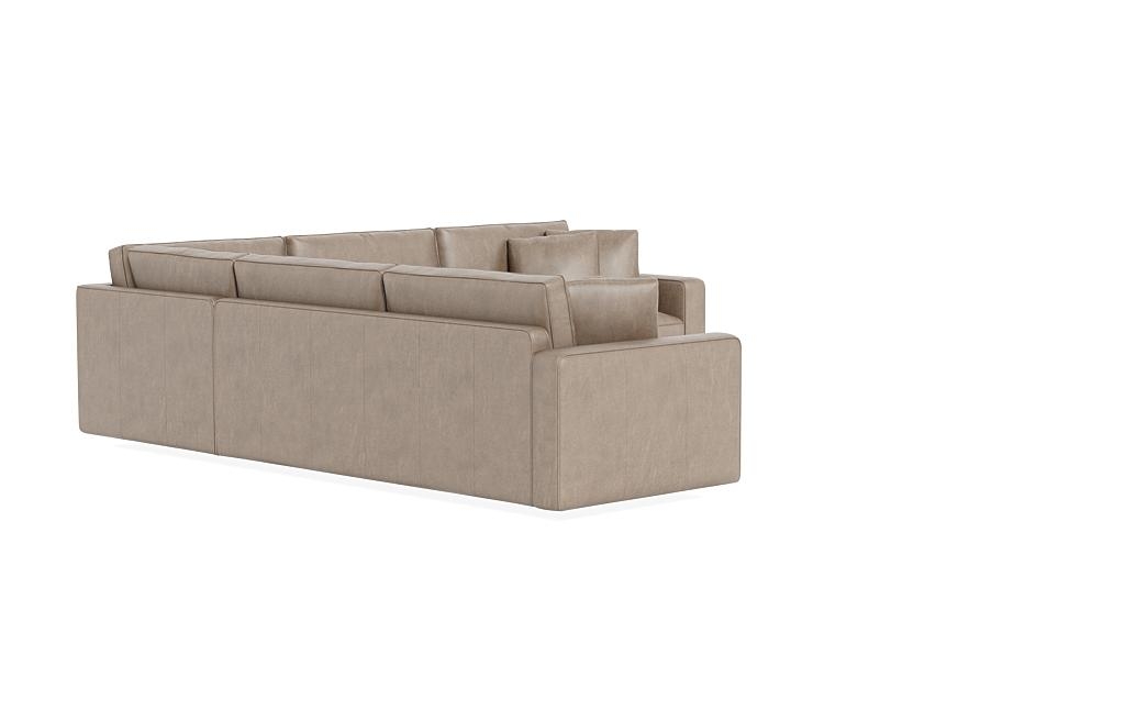 James Leather 3-Piece 4-Seat Corner Sectional - Image 1