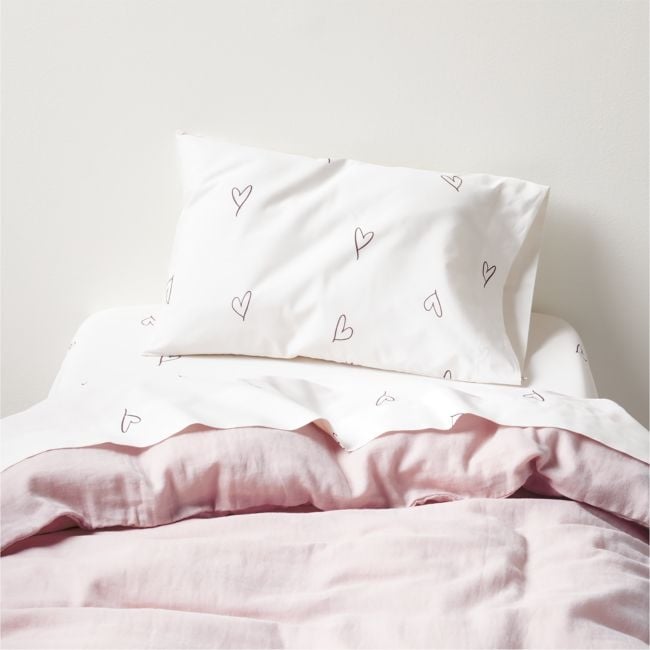 Supersoft Lilac Rose Organic Cotton Gauze Toddler Duvet Cover - Image 0