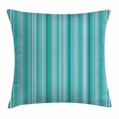 Ocean Inspired Blue Lines Square Pillow Cover - Image 0