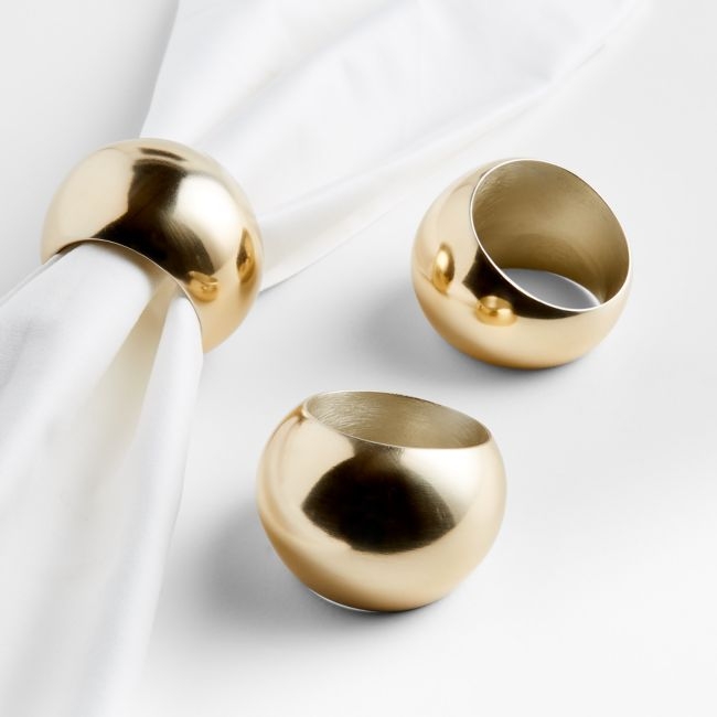 Reine Champagne Gold Napkin Ring by Leanne Ford - Image 0
