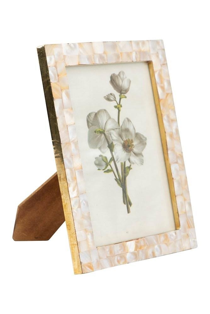 Mother of Pearl Photo Frame, Holds 5" x 7" Photo - Image 3