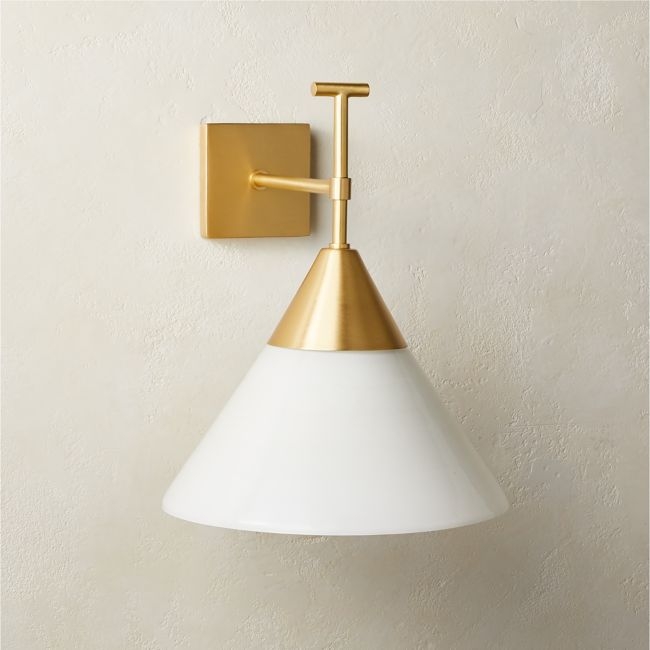 Exposior Brass Wall Sconce Model 2027 - Image 0