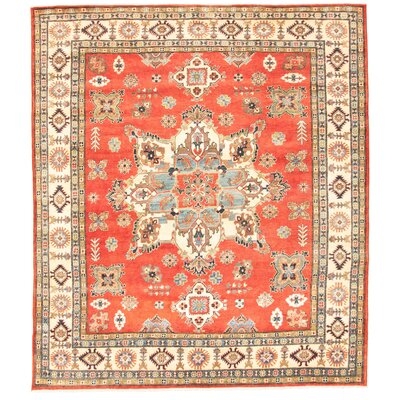 One-of-a-Kind Kalicki Hand-Knotted 2010s Uzbek Gazni Red 8' x 9'5" Wool Area Rug - Image 0