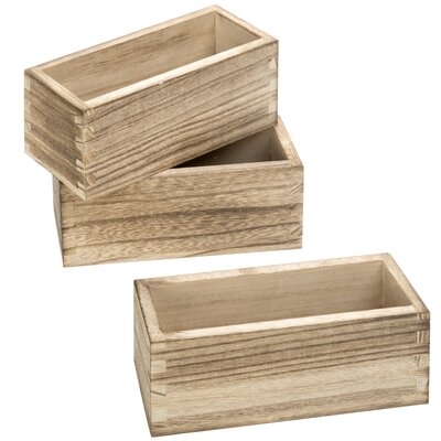3 Piece Wood Magnetic Organizer Bins - Image 0