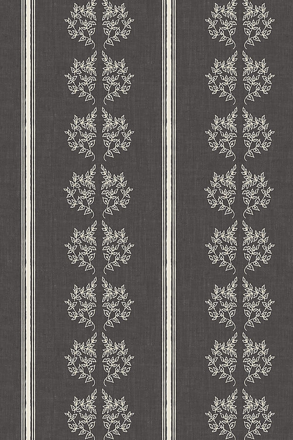 Vintage Branches and Stripes Wallpaper - Image 0