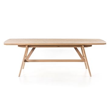 Curved Edge Oak Dining Table - Image 2