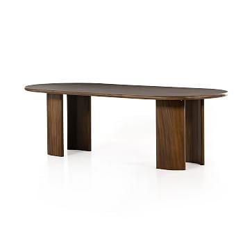 Oval Wooden 98.5" Dining Table, Gold Guanacaste - Image 1