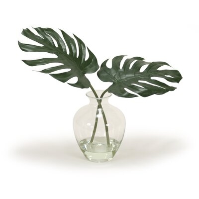 10" Artificial Philodendron Plant in Pot - Image 0