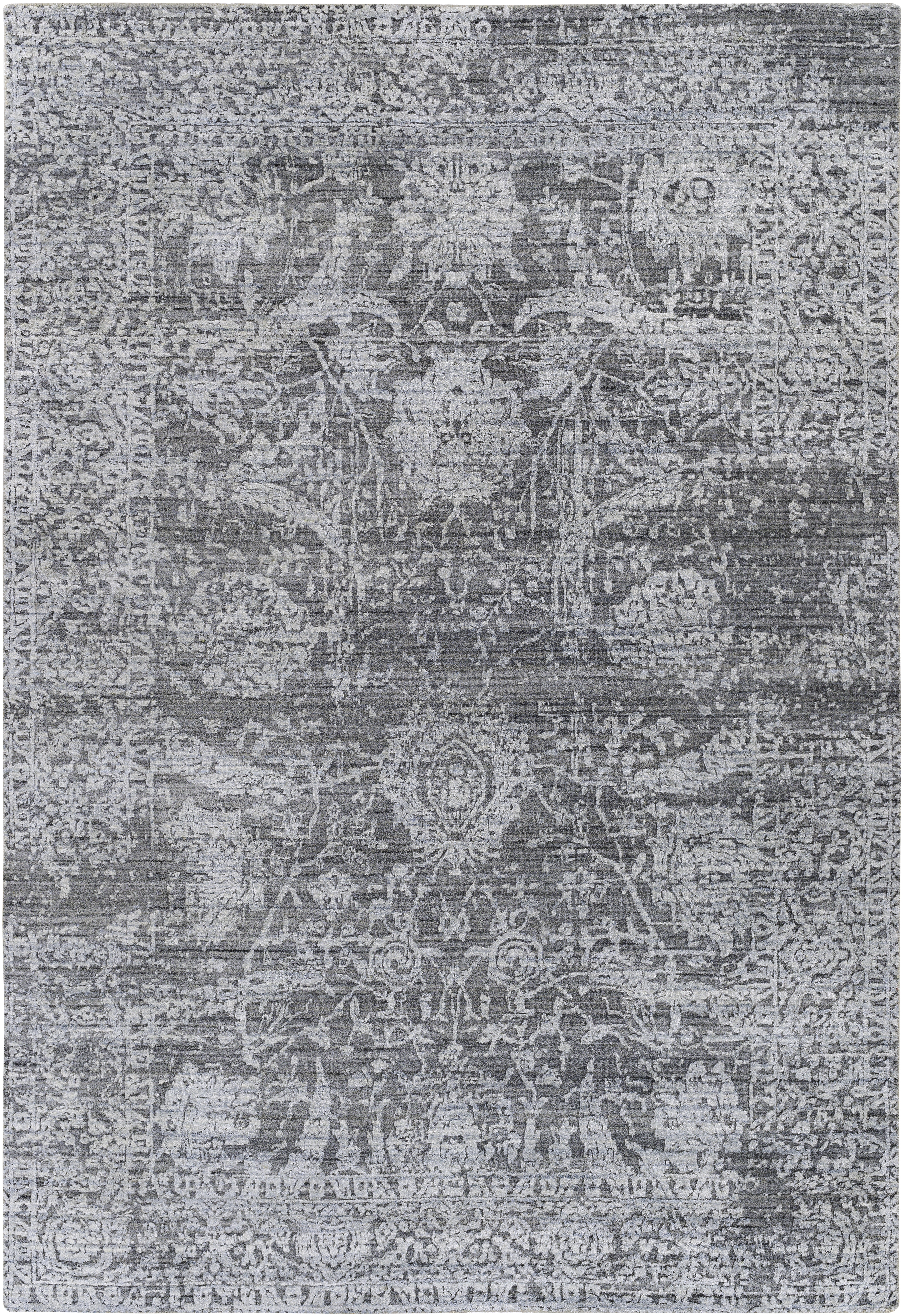 Lucknow Gray Indoor 6' x 9' Handmade Rug - Image 0