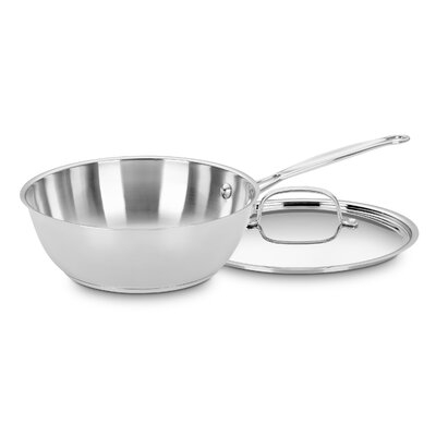 Cuisinart 3 qt. Stainless Steel Saucier with Lid - Image 0