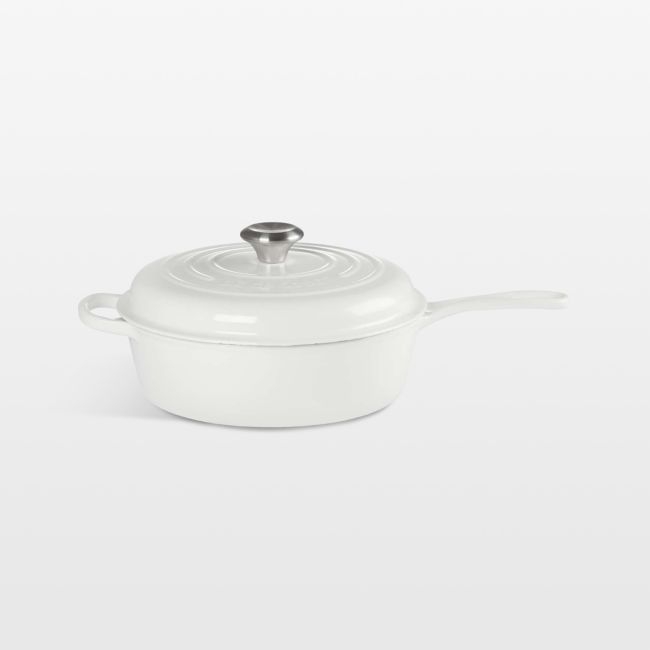 Le Creuset ® Signature 3.75-Qt. White Enameled Cast Iron Cassadou - Image 0