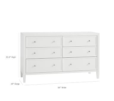 Parker Extra-Wide Nursery Dresser, Simply White, In-Home Delivery - Image 2