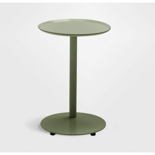Neighbor ™ Aluminum 16" Olive Round Outdoor Side Table - Image 0