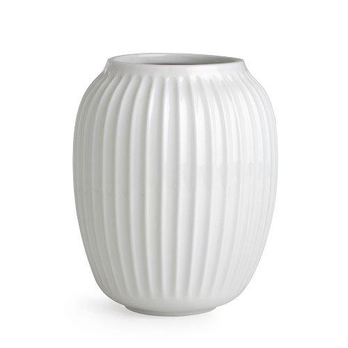 Kahler Hammershoi Vase, White, 7.9" - Image 0