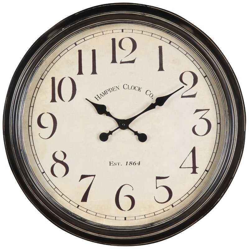  Oversized 24.5" Whitley Wall Clock - Image 0